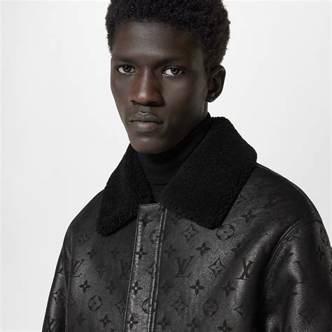 louis vuitton shearling embossed monogram jacket|Shearling Embossed Monogram Jacket .